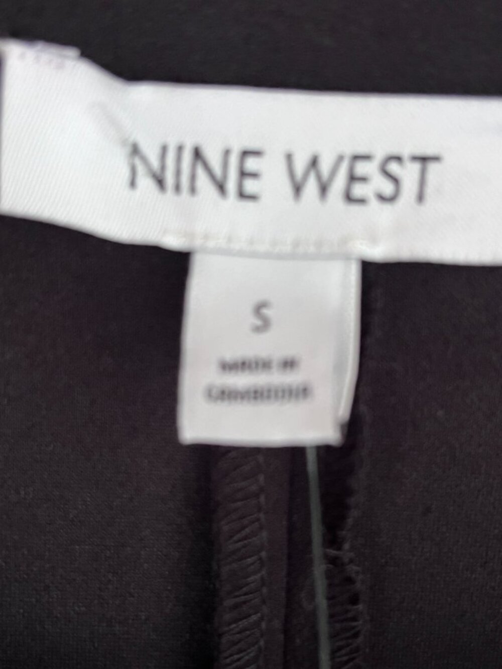 NWT Nine West Black Ruched Sleeve Professional Career Blazer Jacket Size Small - Picture 4 of 4